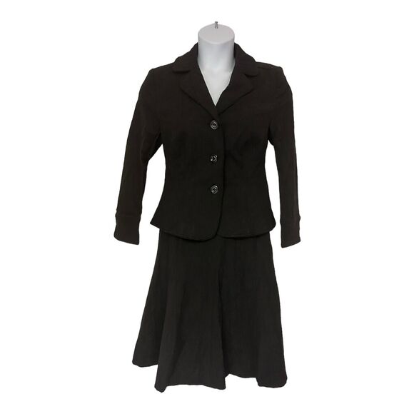 Monroe & Main Jacquard Business Office Dinner Party Anna Suit Blazer Skirt Set - Picture 1 of 16